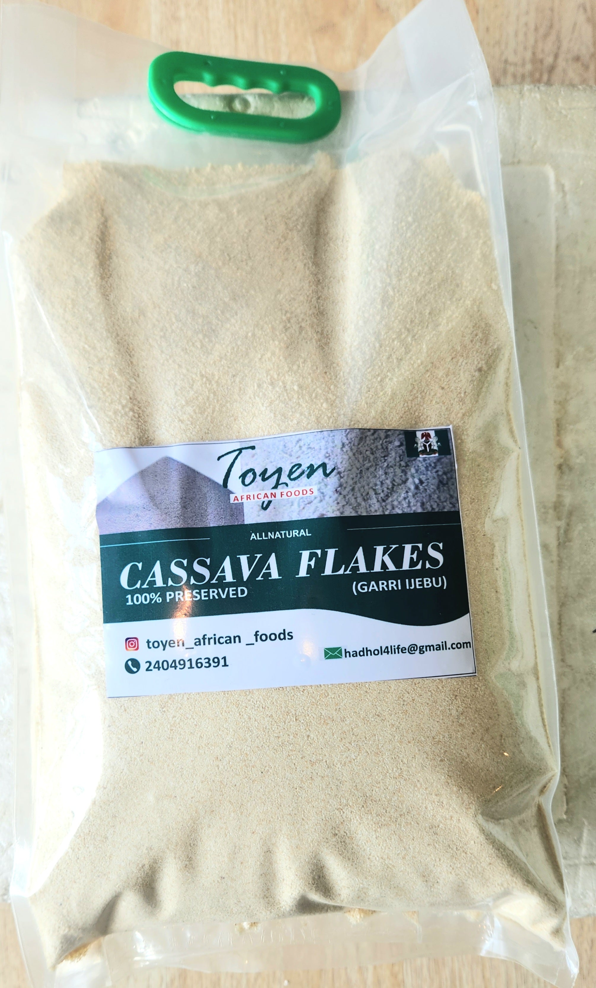 Gari Ijebu Cassava Flakes 12lb Toyen African Foods