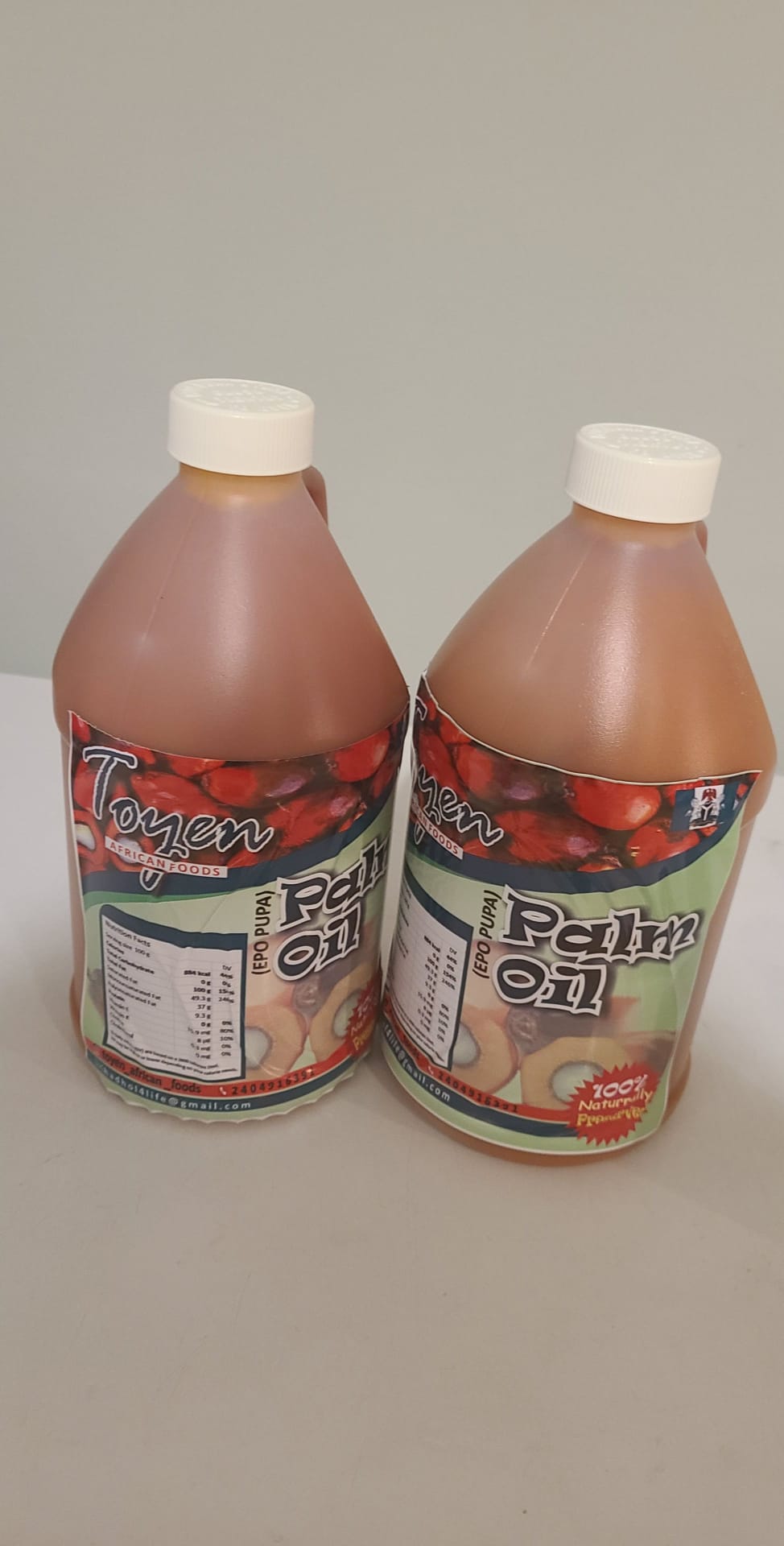 PALM OIL. ( EPO PUPA) half gallon