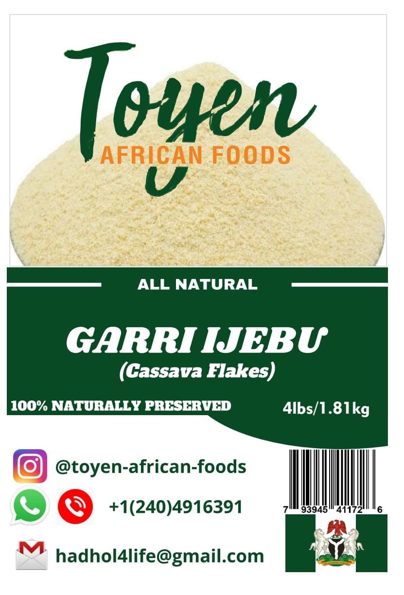 GARI IJEBU( CASSAVA FLAKES)4lb