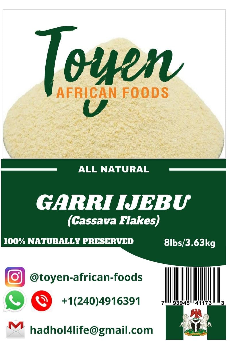 GARI IJEBU ( CASSAVA FLAKES)8lb